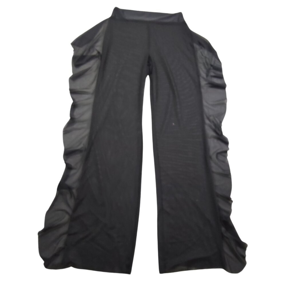 Mesh Side Ruffle Swim Cover Pants - Picture 1 of 8